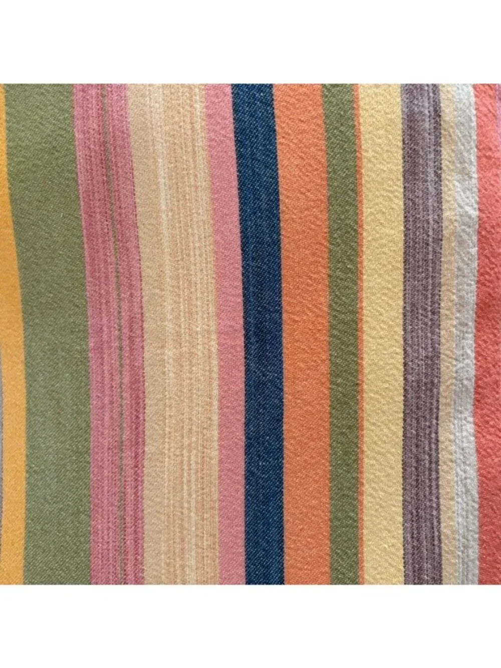 Pottery Barn Logan Striped Standard Pillow Shams (2 ) Multicolor Cotton Linen